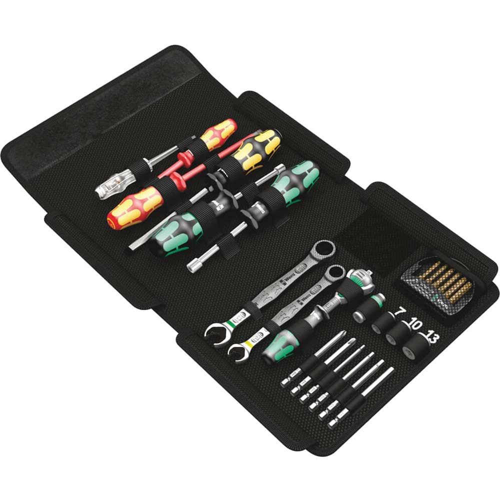 Wera 25 Piece Kraftform Kompakt SH1 Plumbers Tool Kit