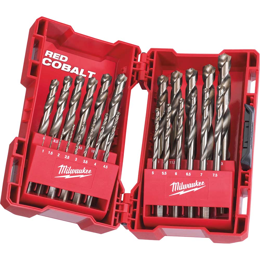 Milwaukee 25 Piece HSS-G Co Red Cobalt Drill Set