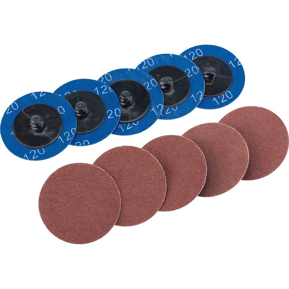 Draper 50mm Diameter Aluminium Oxide Sanding Disc