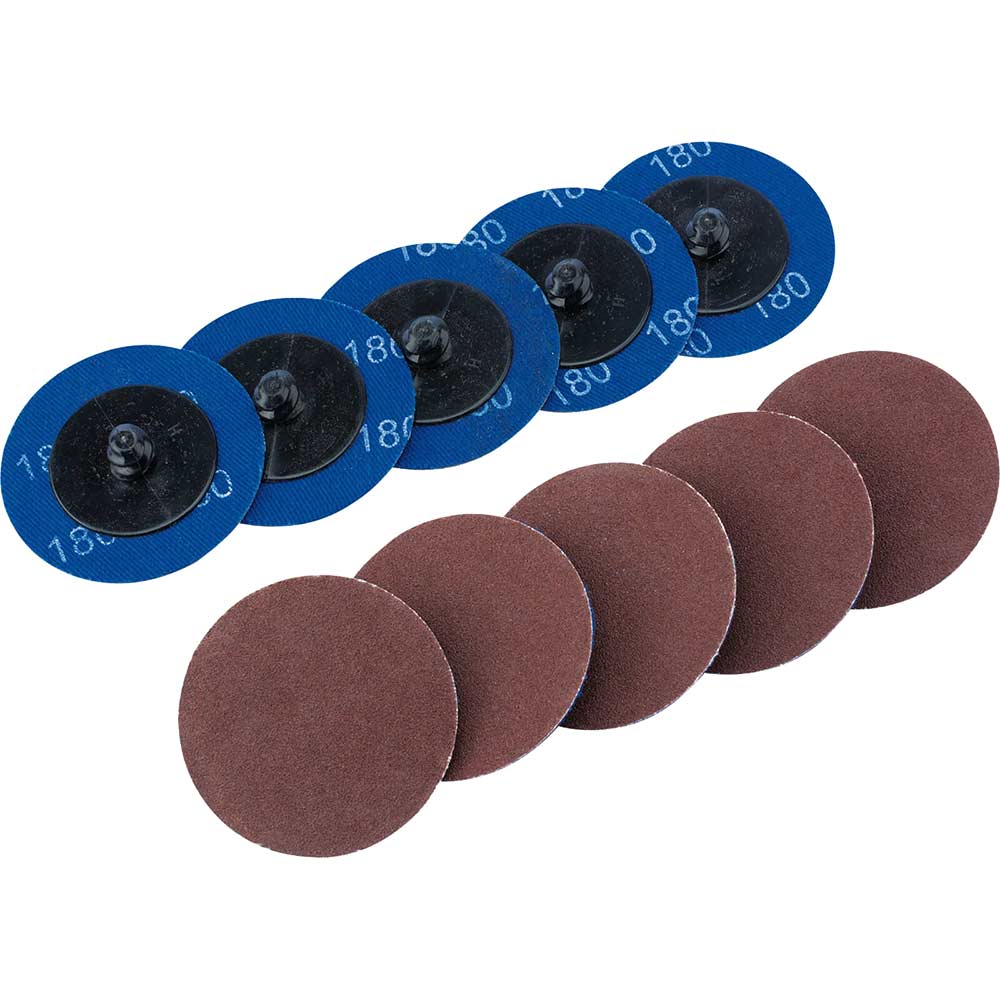 Draper 50mm Diameter Aluminium Oxide Sanding Disc