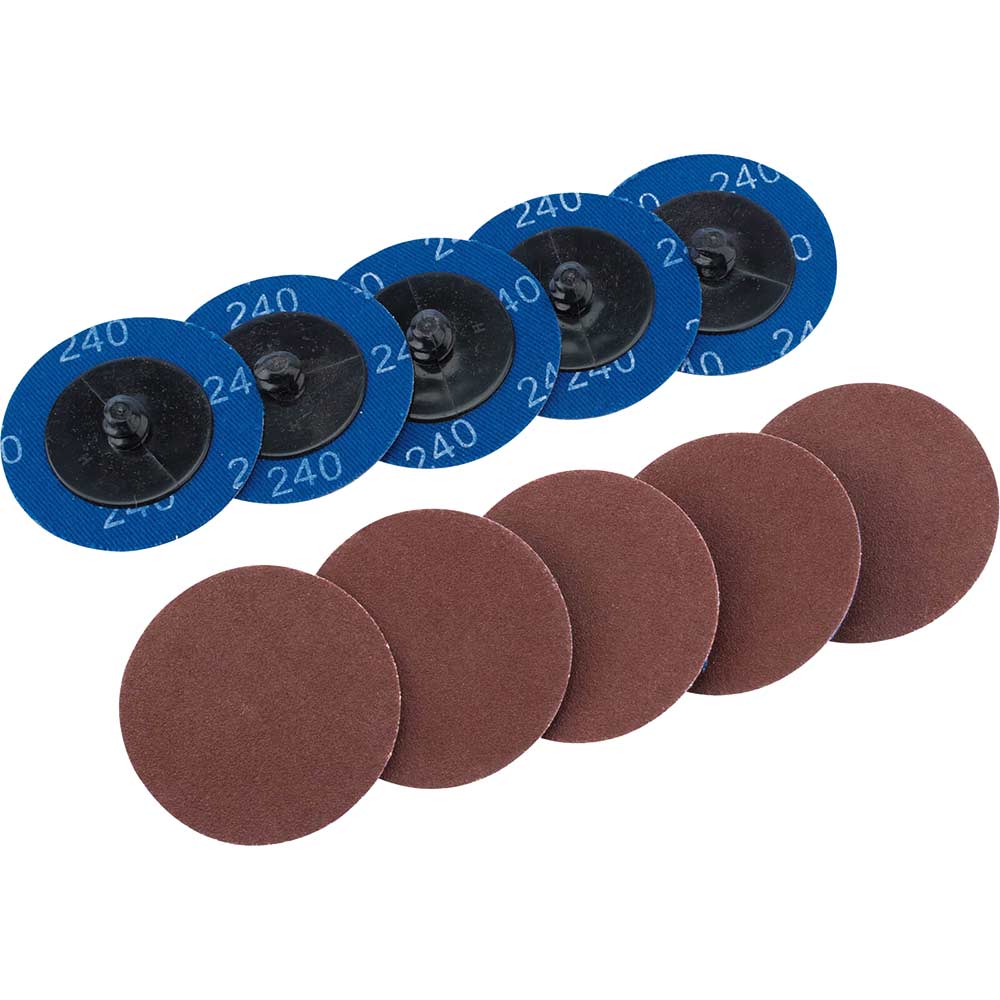 Draper 50mm Diameter Aluminium Oxide Sanding Disc