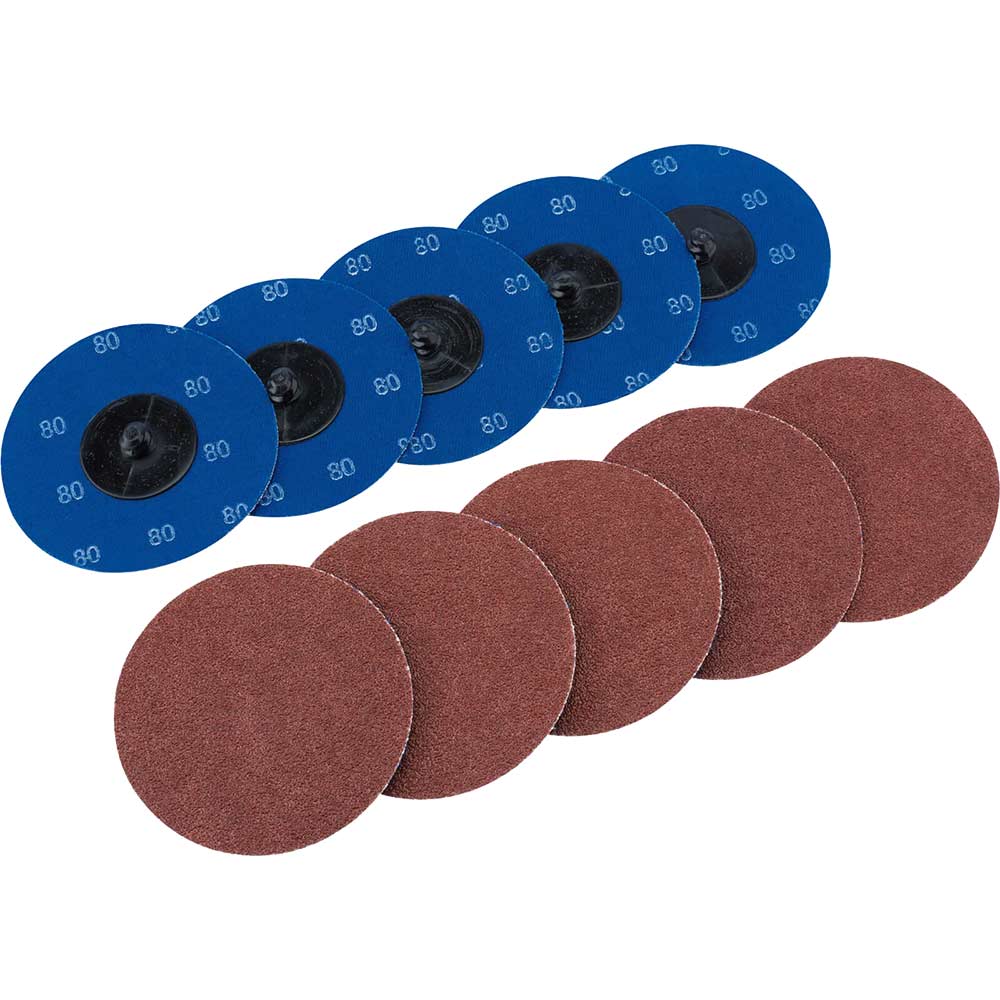 Draper 50mm Diameter Aluminium Oxide Sanding Disc