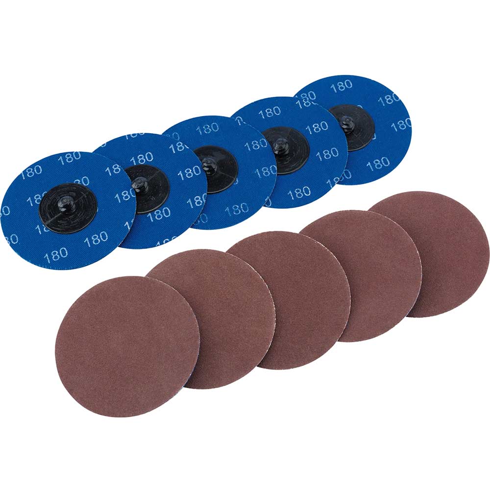 Draper 50mm Diameter Aluminium Oxide Sanding Disc