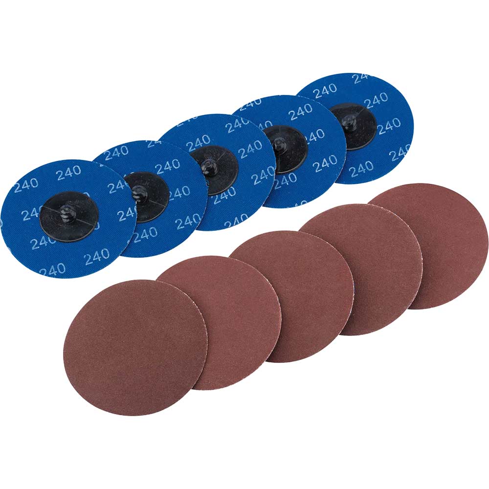 Draper 50mm Diameter Aluminium Oxide Sanding Disc