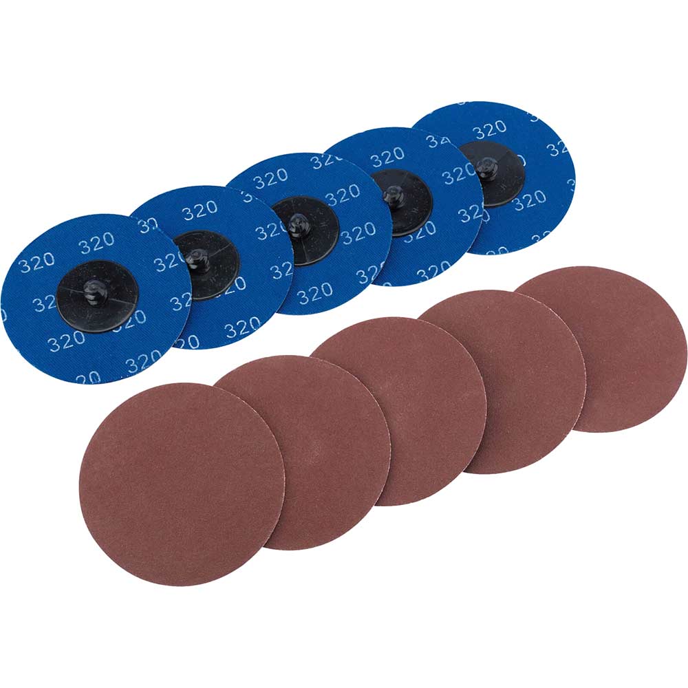 Draper 50mm Diameter Aluminium Oxide Sanding Disc