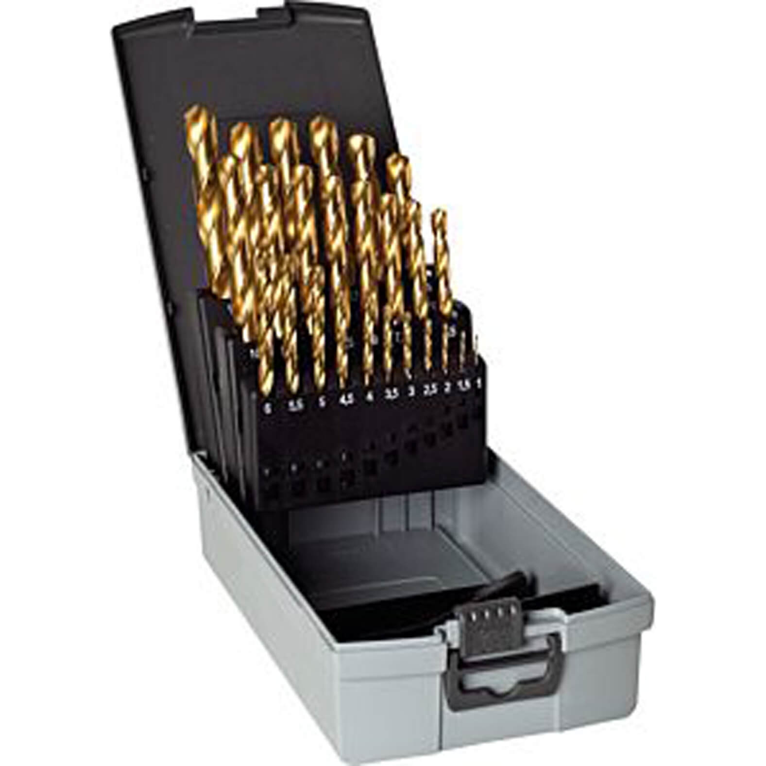 Guhring No 17 25 Piece HSS TiN Coated 1.0 -13.0mm By 0.5mm Drill Set