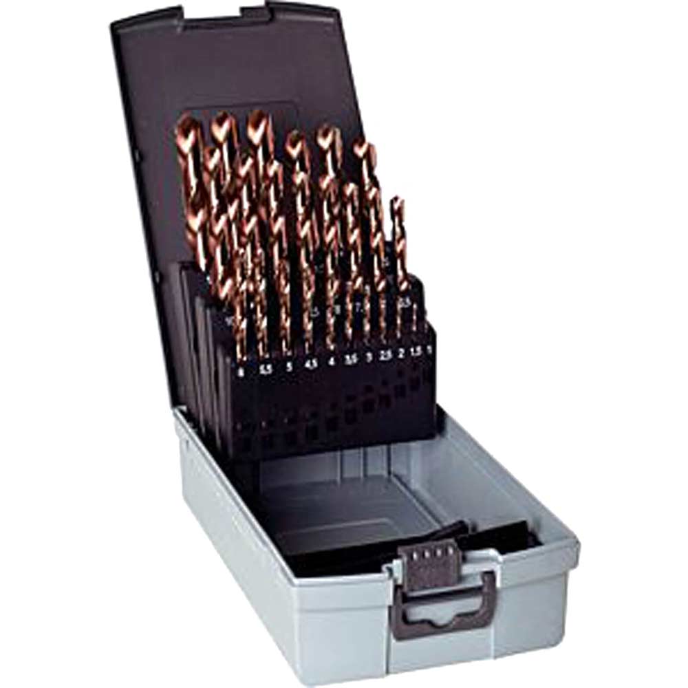 Guhring No 1083 25 Piece AeroX Cobolt M42 1.0 -13mm By 0.5mm Drill Set