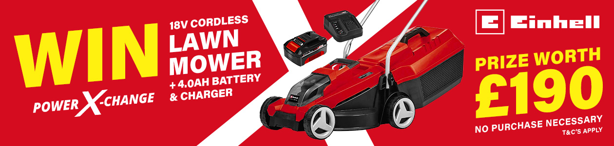 Win This Fantastic Einhell 18v Cordless Lawnmower Worth £190 Win This Fantastic Einhell 18v Cordless Lawnmower Worth £190