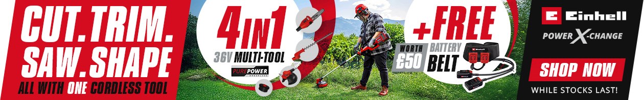 Einhell 4in1 36v Cordless Garden Multi-Tool