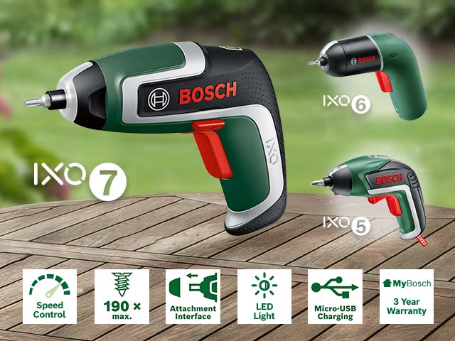 Bosch IXO Series Features Bosch IXO Series Features