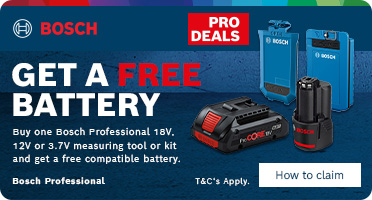 Bosch Professional Claim a Free Battery with Measuring Tools