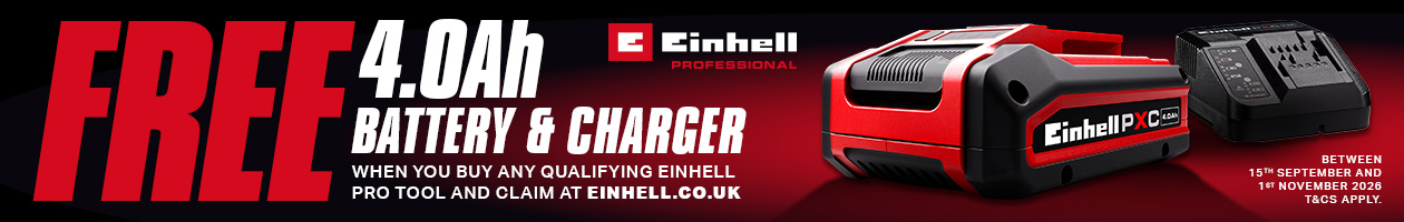 Claim A FREE Einhell Professional 4.0Ah PXC Battery & Charger Redemption