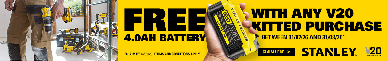 Stanley Fatmax V20 Free 18v Battery Redemption Stanley Fatmax V20 Free 18v Battery Redemption