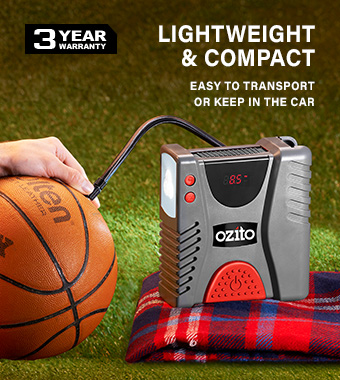 Ozito DMC-1000U 12v Vehicle DC Socket Cordless Compressor Air Pump Car Van Inflatable