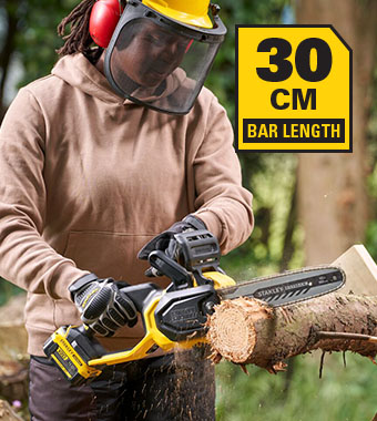 30cm bar length Stanley FatMax V20 18v Cordless Chainsaw 30cm SFMCCS730 Brushless