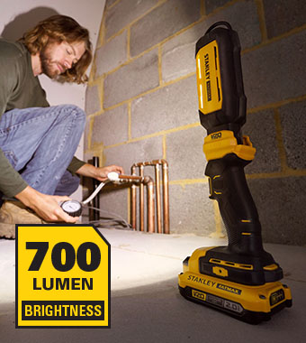 Stanley FatMax V20 18v Cordless Pivot LED Work Light 700 lumens SFMCL050