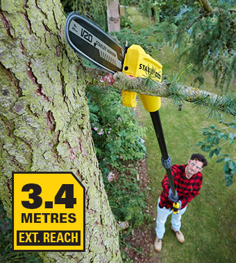 Stanley FatMax V20 18v Cordless Pole Saw extended reach SFMCPS620