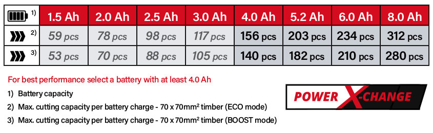 Einhell Power X-Change 18v Cordless Battery System Einhell FORTEXXA 18-30 18v Power-X-Change Cordless Runtime Chainsaw