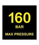 Max. Pressure:
160 bar Karcher HD728B CAGE Pressure