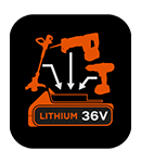 Cordless 36v Lithium Battery System BCHTS36 Lithium Battery System
