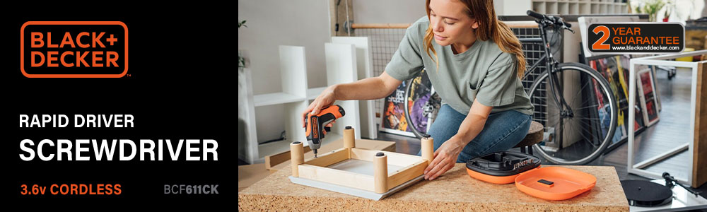 Black Decker BCF611CK 3.6v Cordless Screwdriver