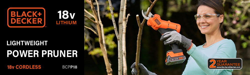 Black and Decker BCPP18
18v Cordless Power Pruner Black Decker BCPP18 18v Cordless Power Pruner