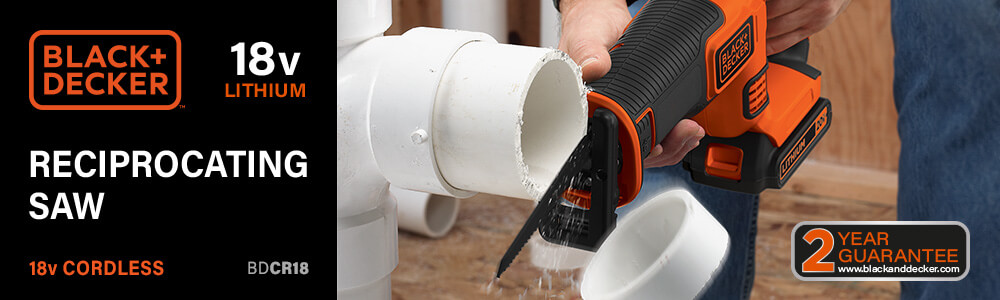 Black and Decker BDCR18
18v Cordless Reciprocating Saw Black Decker BDCR18 18v Cordless Reciprocating Saw