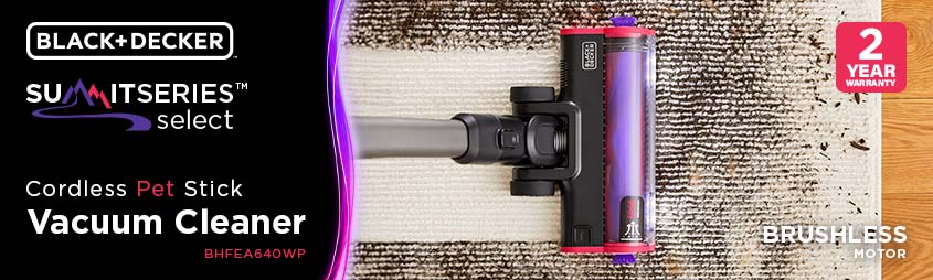 Black and Decker BHFEA640WP SummitSeries Select 21.6v Cordless Brushless Pet Stick Vacuum Cleaner