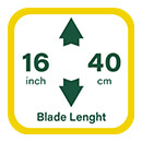 40 cm (16 inch) Blade Lenght Webb WEECS402200 Blade Lenght