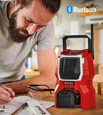 Power-X-Change Radio and Bluetooth Speaker Einhell TE-RA 18 Li BT Cordless Radio Bluetooth Speaker