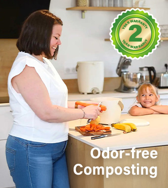 Airtight seal minimizes unpleasant
smells and reduces handling. Hozelock Pure Bokashi Kitchen Composter Caddy 100-100-496