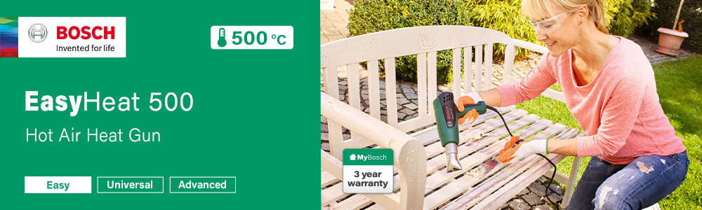 Bosch EasyHeat 500
Hot Air Heat Gun Bosch EasyHeat 500 Hot Air Heat Gun