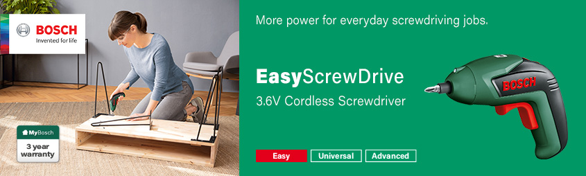 Bosch EasyScrewDrive 3.6v Cordless Screwdriver Bosch EasyScrewDrive 3.6v Cordless Screwdriver