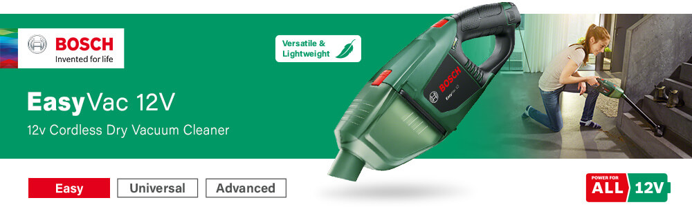 Bosch EasyVac 12v
12v Cordless Dry Hand-Held Vacuum Cleaner Bosch EasyVac 12v Cordless Hand Held Vacuum Cleaner