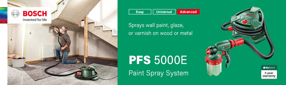 Bosch PFS 5000E
1,200 W Paint Spray System Bosch PFS 5000E Paint Spray System