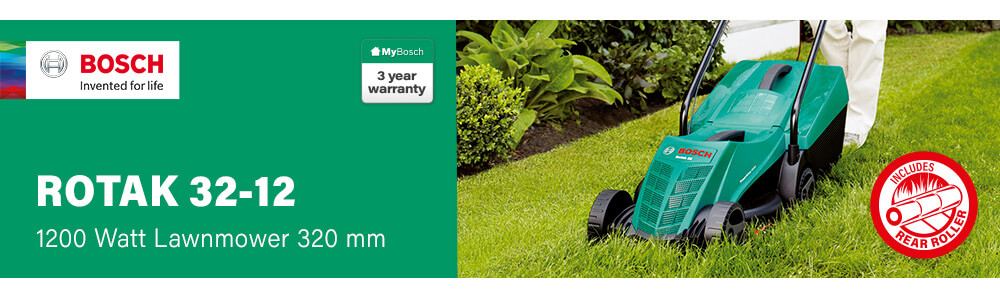 Bosch ROTAK 32-12 Rotary Lawnmower 320mm Bosch ROTAK 32-12 Rotary Lawnmower 320mm