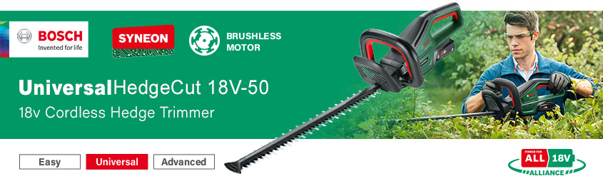 Bosch UniversalHedgeCut 18V-50 P4A 18v Power For All Cordless Hedge Trimmer