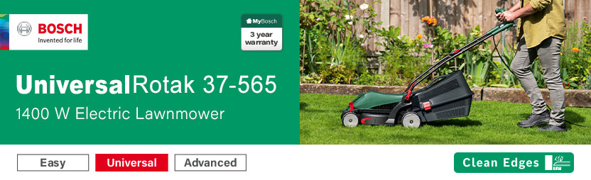 Electric Lawn Mower Bosch Rotak 37 1400w Bosch UNIVERSALROTAK 37