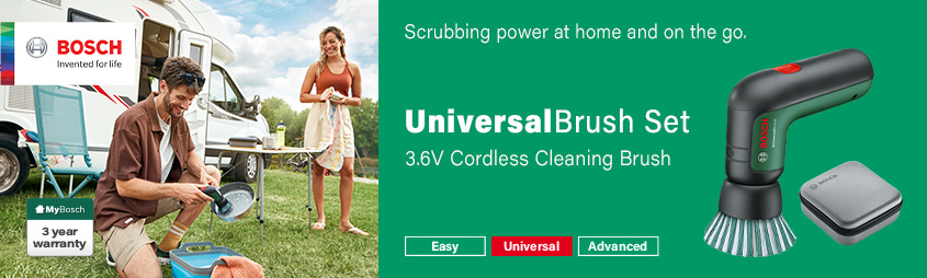 Bosch UniversalBrush Set 3.6v Cordless Scrubbing Cleaning Brush