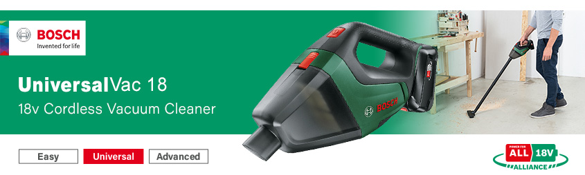 Bosch UniversalVac P4A 18v Power For All Cordless Hand Vacuum Cleaner