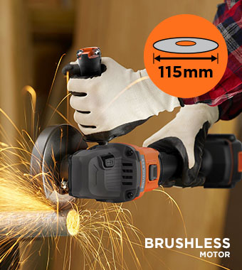 Black and Decker BCG6L8 18v Brushless Motor Angle Grinder