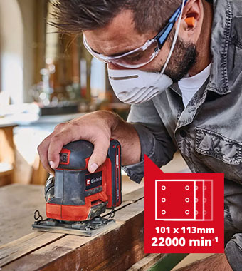 Einhell TE-OS 18/113 Li Cordless 1/4 Sheet Sander Compact lightweight