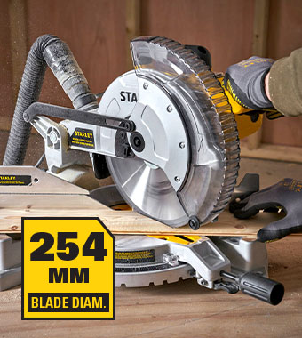 254mm Blade Diameter Corded electric 1650 W mitre saw 254mm Blade Diameter