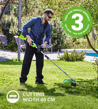 Greenworks GD24X2TX brushless motor optional attachments