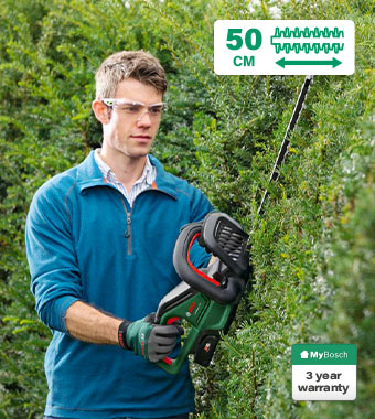 Bosch UniversalHedgeCut 18V-50 P4A 18v Hedge Trimmer 50cm Brushless Anti-Blocking