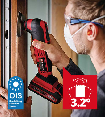 Einhell TE-MG 18/1 Li 18v OIS Quick-release fastener Oscillating Multi Tool Magnetic 12-pin tool holder