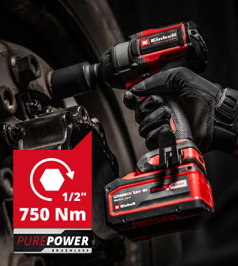 Einhell Pro TP-CW 18/750-C Li BL 18v Brushless 1/2inch square drive Impact Wrench 750 Nm Torque