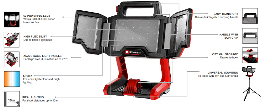 Einhell Professional TP-CL 18/3000 Li Cordless Site Work Light