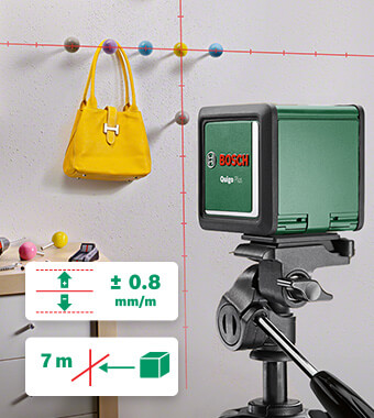Bosch 0603663602 QUIGO Plus Tripod Self-Levelling Cross Line Laser Level