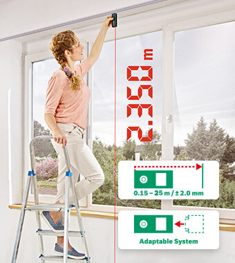 Bosch 0603672900 Zamo Digital Laser Distance Measure Area Calculator